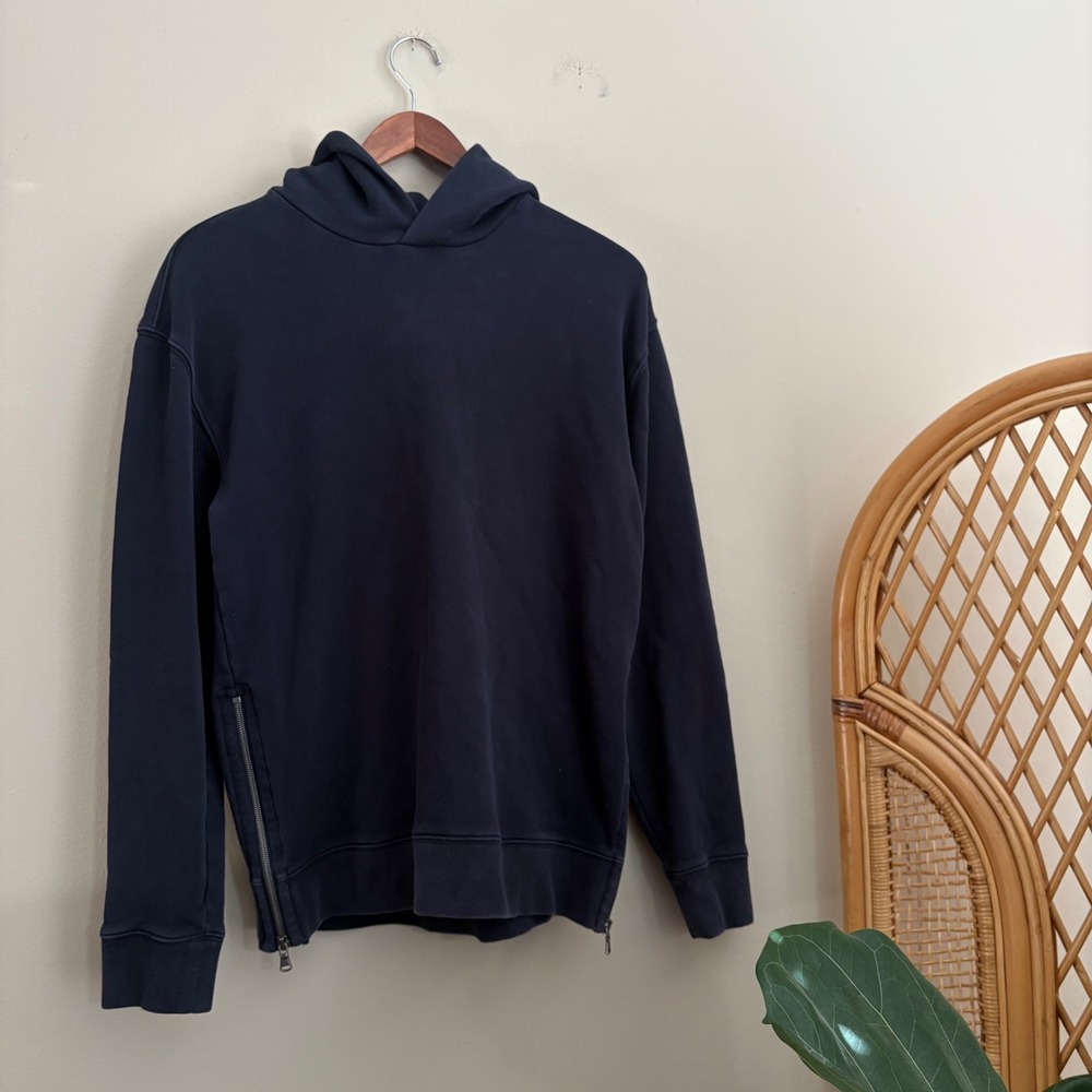 Modern Authentic Men's Vince Side Zipper Hooded Pullover Sweatshirt